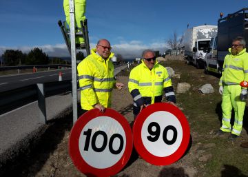 Los 90 km/h en carreteras secundarias entran en vigor este martes