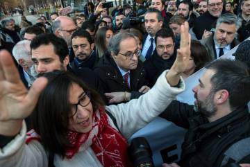 Llegada de Torra al Supremo.