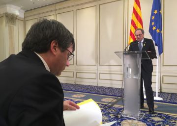 Torra y Puigdemont cargan contra la UE por no intervenir en el juicio del ‘procés’