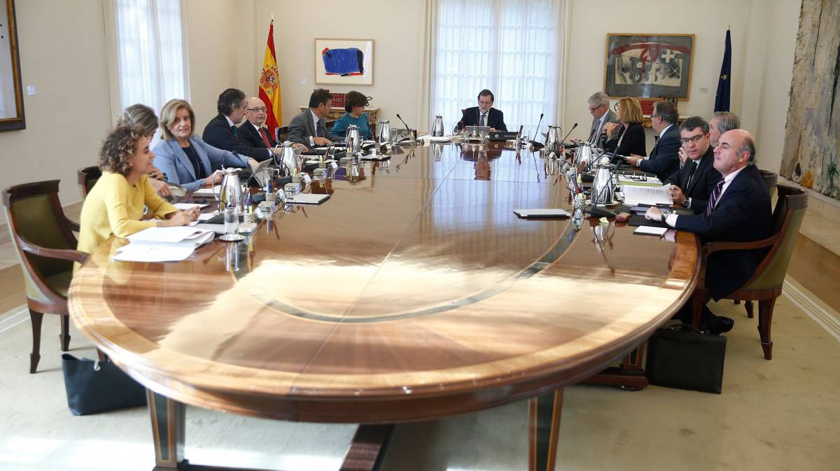Consejo de Ministros que aprobó las medidas a aplicar en Cataluña por el artículo 155 de la Constitución.