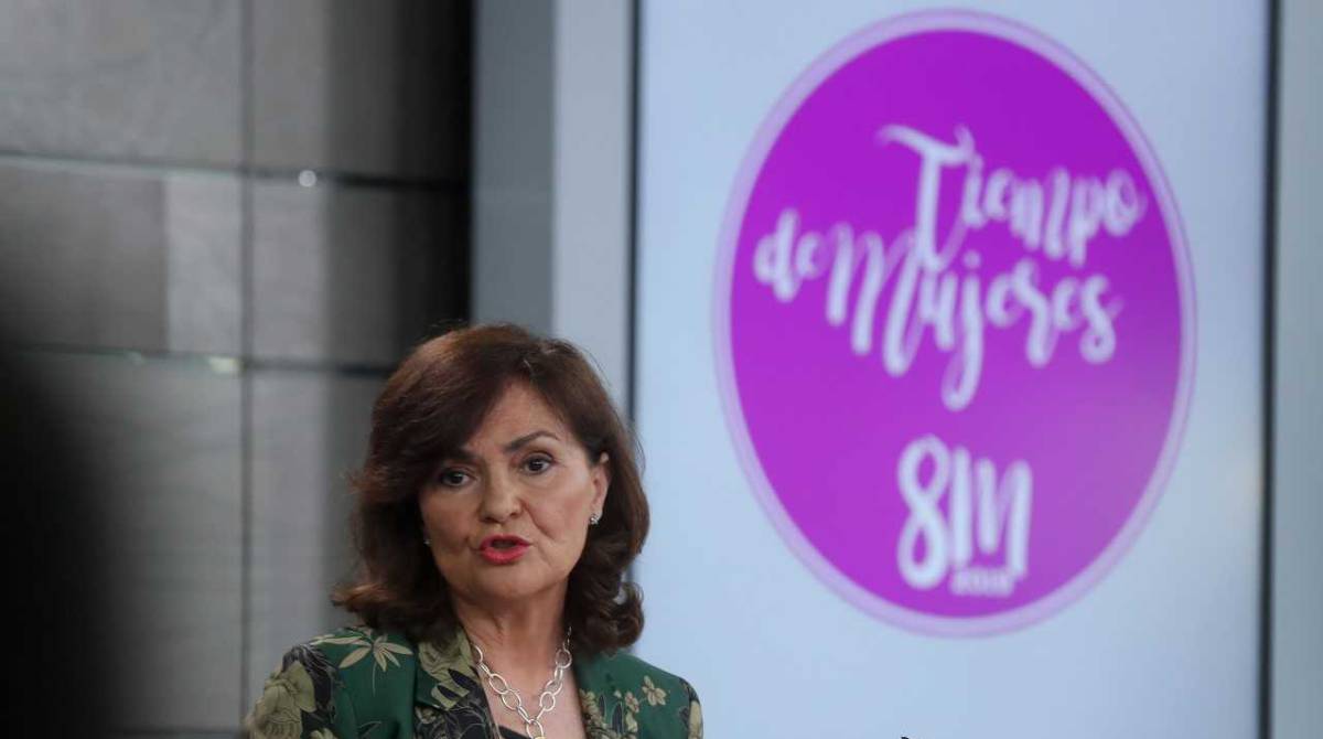 Carmen Calvo, vicepresidenta del Gobierno.