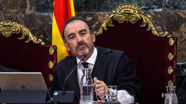 El juez Manuel Marchena, durante el juicio del 'procés'.