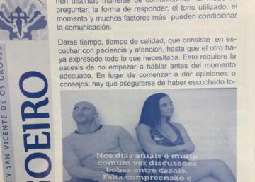 Dos actores porno en la hoja parroquial de un pueblo de Pontevedra