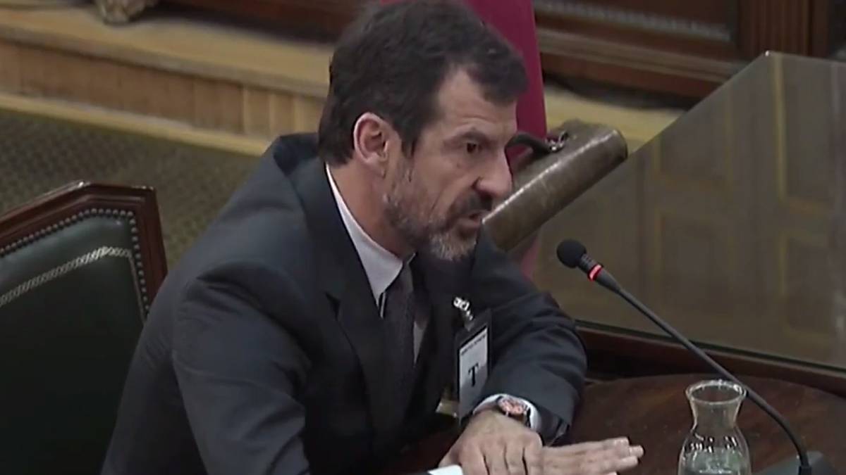 Ferran López, durante su declaración en el Supremo.