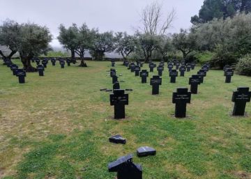 Profanadas nueve tumbas del único cementerio militar alemán de España