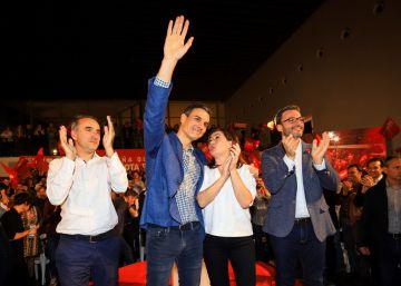 Sánchez evita mencionar a Podemos en los mítines del PSOE