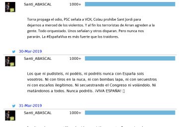 Una red de cuentas falsas de Twitter promueve a Vox en campaña