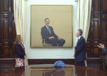 El Congreso presenta el retrato de Felipe VI que ha costado 88.000 euros