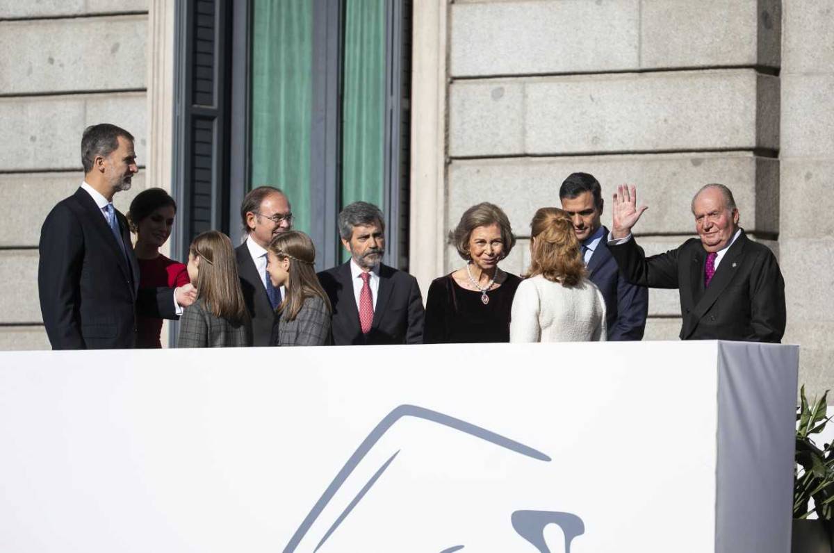 La Familia real, el pasado diciembre en los actos de celebración del 40 aniversario de la Constitución.