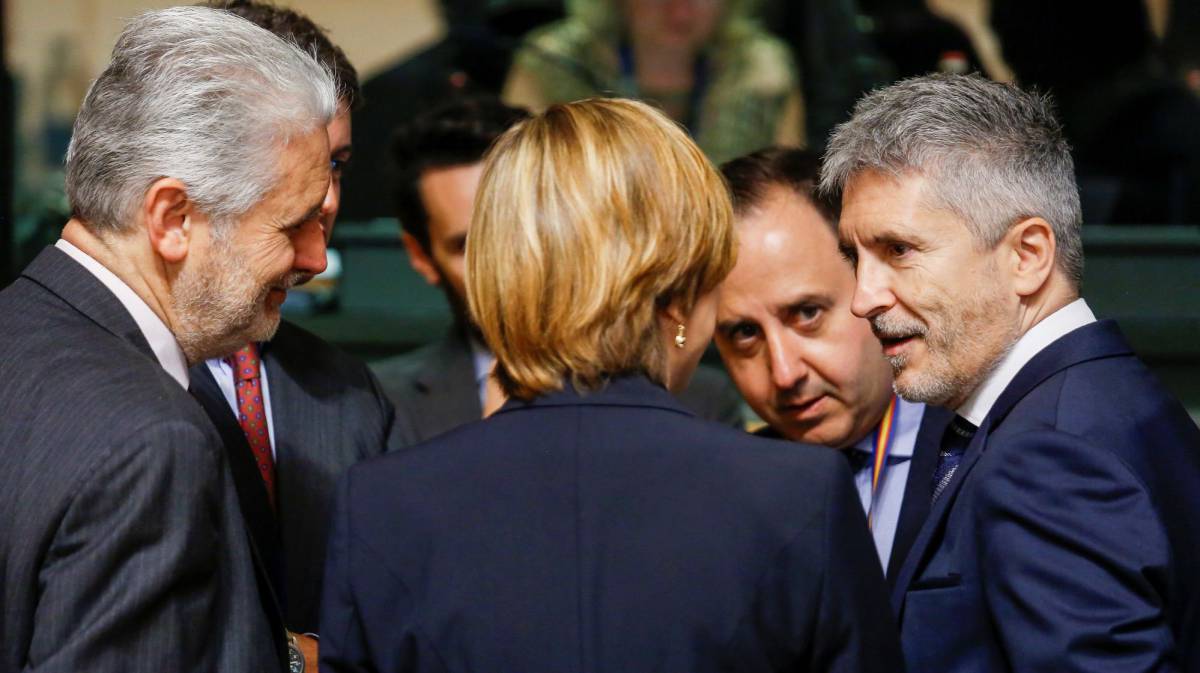 Marlaska con sus homólogos europeos.
