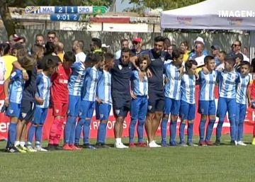 Los niños del Málaga CF paran un partido para recriminar a sus padres por discutir en la grada