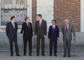Cuatro expresidentes rinden tributo al Rey