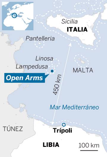 Italia impide desembarcar al ‘Open Arms’ pese al pacto entre seis países para acoger a los migrantes