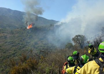 El fuego calcina 330 hectáreas en Estepona
