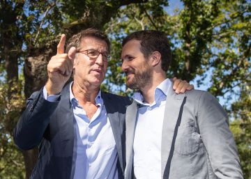 Feijóo reitera ante Casado su rechazo a la coalición España Suma