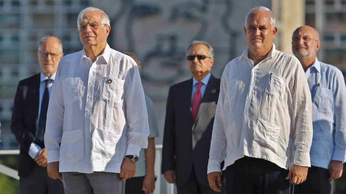 Borrell y su homólogo cubano, Bruno Rodríguez.