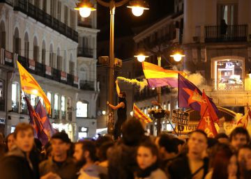 Cientos de personas protestan en Madrid por la sentencia del 'procés'