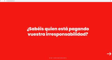 Captura de pantalla de la web ahoraespaña.com, crítica con el PSOE.