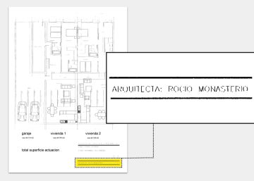 Tercer caso de firma de Monasterio como arquitecta sin tener el título