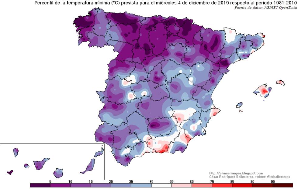 El invierno se estrena el domingo con un desplome de las temperaturas
