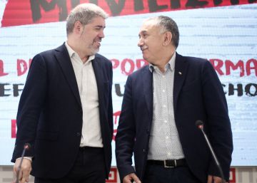 Los líderes sindicales piden a Junqueras en prisión que pacte la investidura con el PSOE