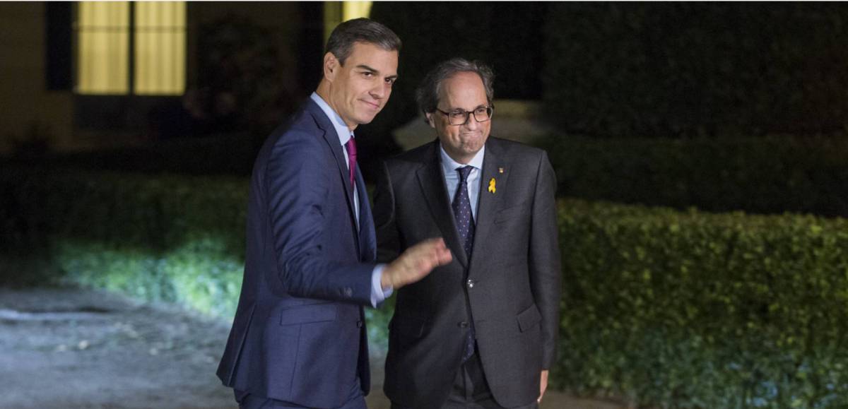 Sánchez tratará en una reunión con Torra la “crisis política” catalana si es investido