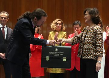 Iglesias, al asumir la vicepresidencia: “No dejéis de criticarnos, no dejéis de presionarnos”
