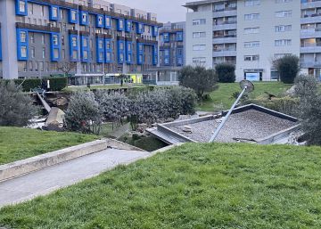 El milagro del parque que se hundió sobre un aparcamiento