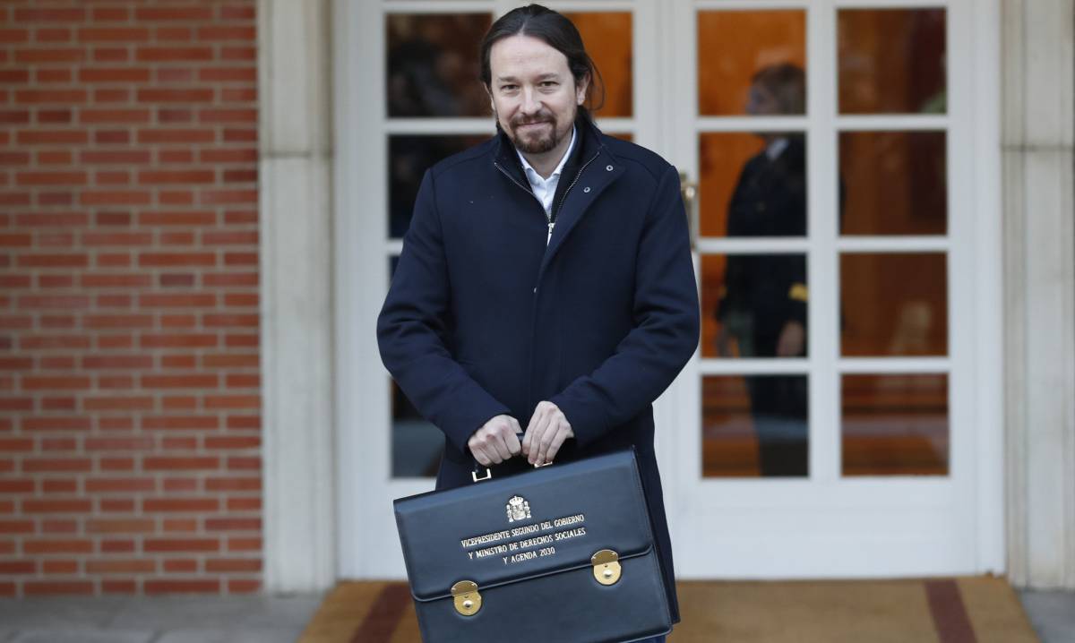 Pablo Iglesias, el martes en La Moncloa.