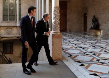 Sánchez tantea con Torra una fecha para abrir la mesa de diálogo política