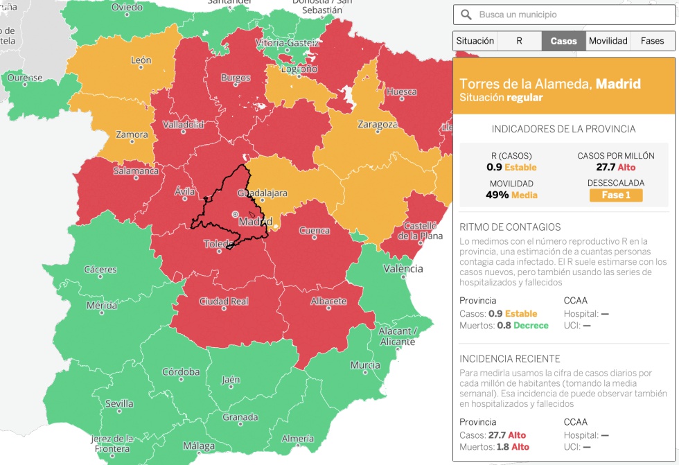 Consulta el mapa interactivo .