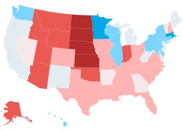 EE UU azul, EE UU rojo:
las revelaciones del mapa político de Estados Unidos EE UU azul, EE UU rojo:
las revelaciones del mapa político de Estados Unidos