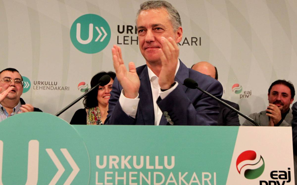 Iñigo Urkullu, tras conocer el resultado de la votación. Iñigo Urkullu, tras conocer el resultado de la votación.