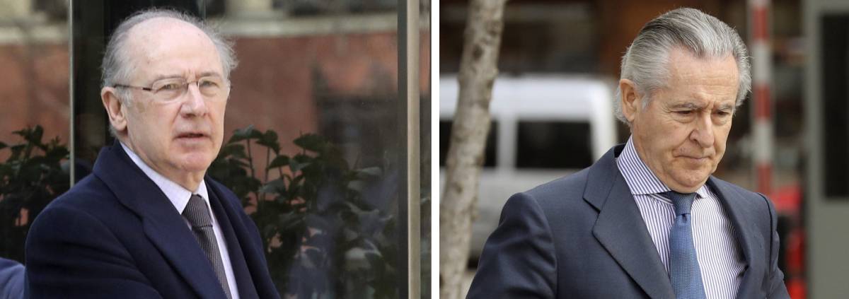 Rato (izquierda) y Blesa, este viernes en la Audiencia Nacional. Rato (izquierda) y Blesa, este viernes en la Audiencia Nacional.