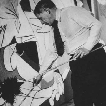 Picasso, fotografiado por Dora Maar.