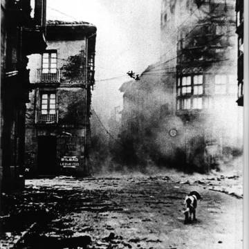 Gernika, bombardeada en 1937.