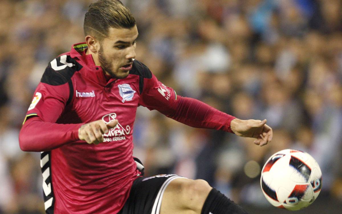 Theo en un partido de enero.