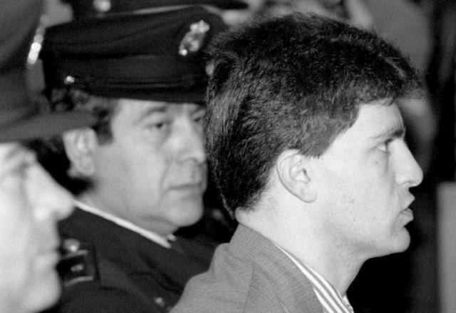 Manuel González, en la primera jornada del juicio que se celebró contra él en la década de los noventa.