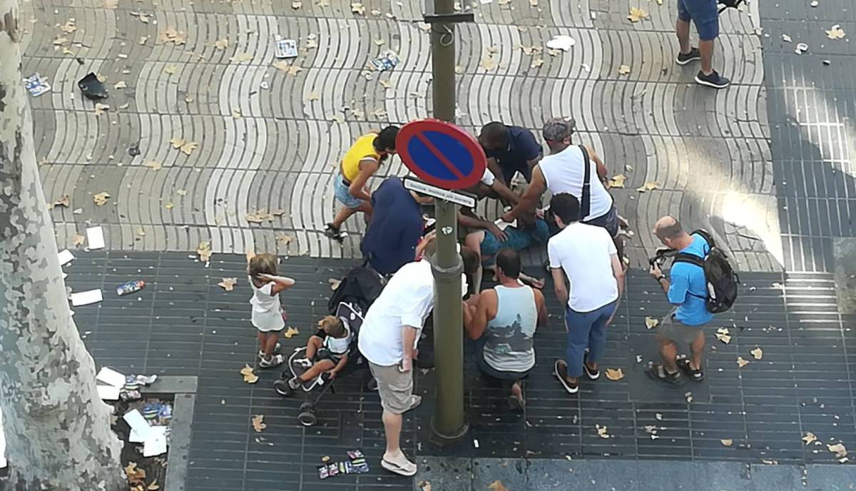 Atropello en la Rambla de Barcelona, en directo