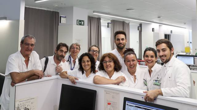 Los miembros del equipo sanitario del CUAP Peracamps.