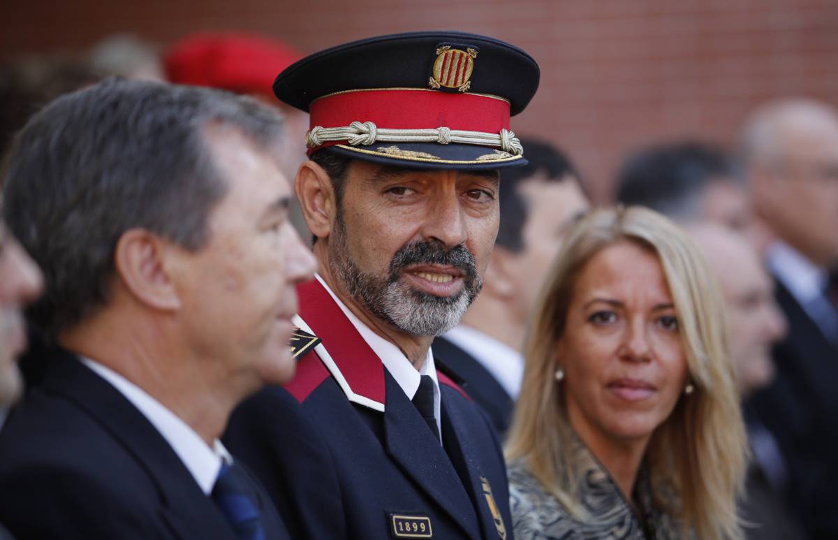 El Mayor Trapero durante el acto de acto de apertura del año académico del Instituto de Seguridad Publica de Catalunya