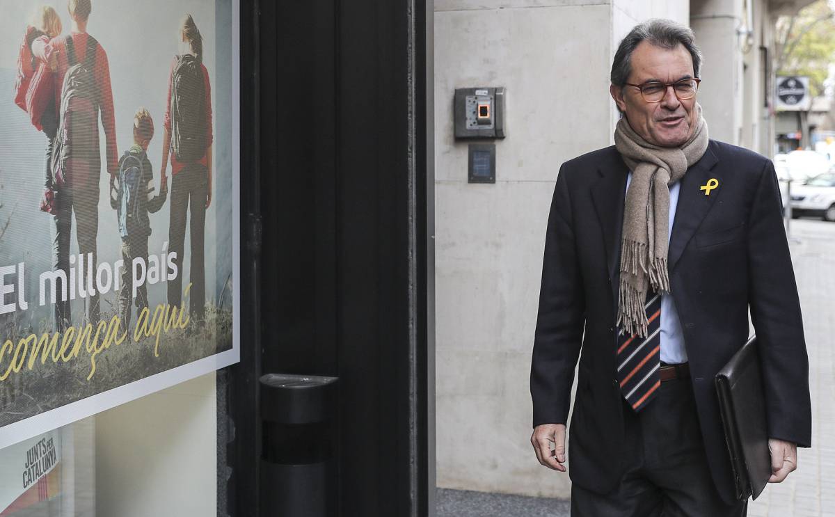 El presidente del PDeCAT, Artur Mas, a su llegada el pasado lunes a la reunión del comité nacional