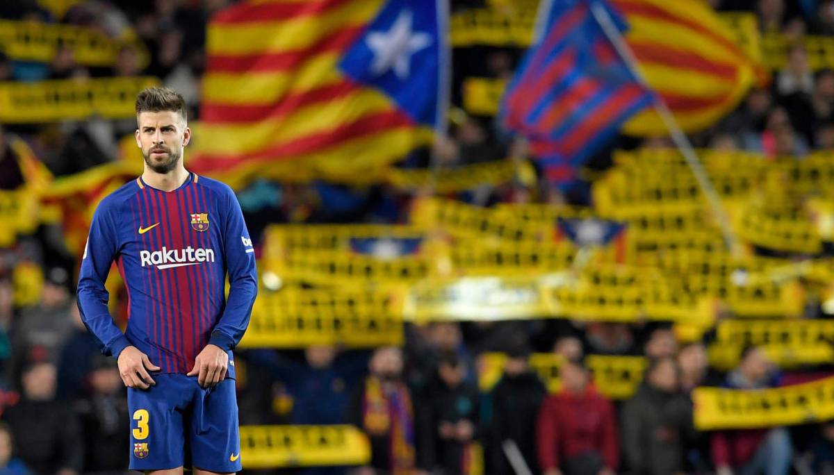 Piqué, durante un partido de Copa.