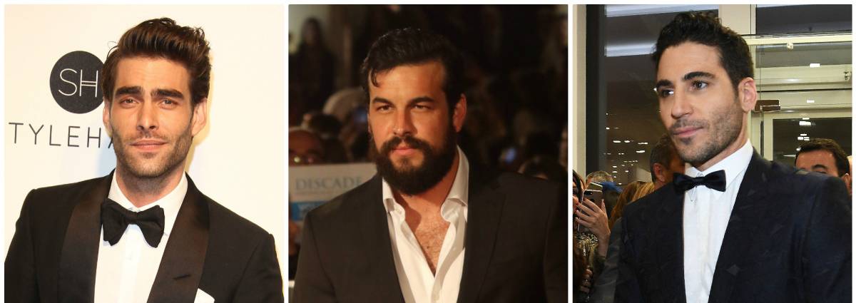 De izquierda a derecha: Jon Kortajarena, Mario Casas y Miguel Ángel Silvestre.