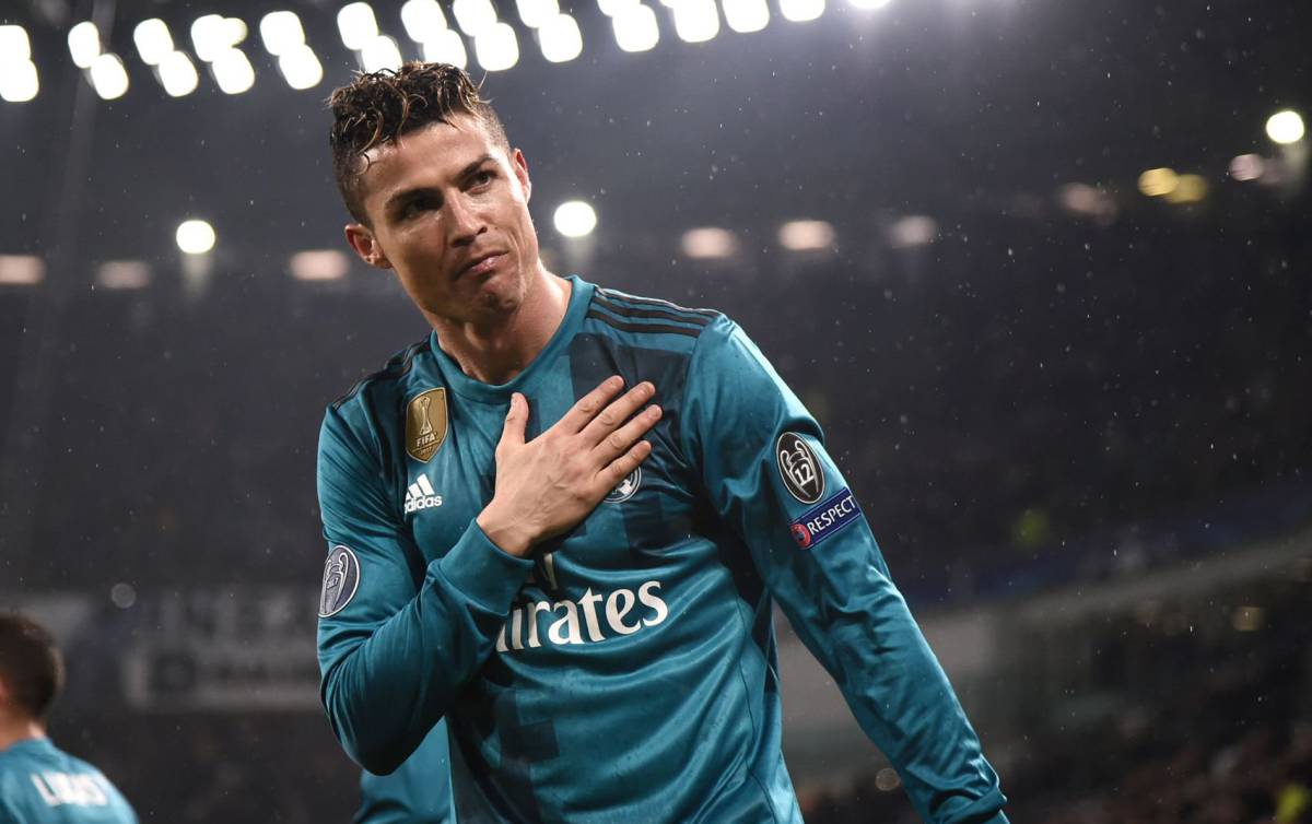 Cristiano Ronaldo después de marcar su gol de chilena a la Juventus.