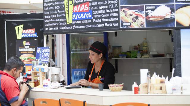 El restaurante Panas y Parceros.