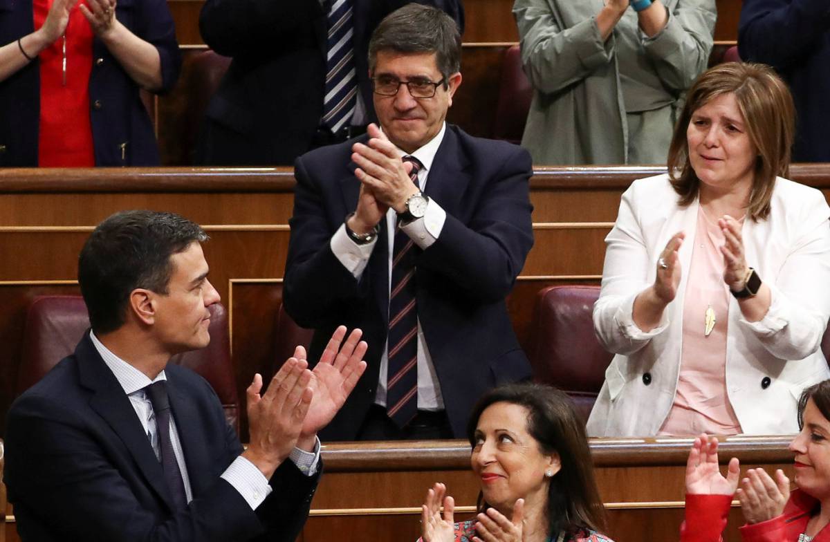 Pedro Sánchez, presidente del Gobierno tras ganar la moción de censura a Rajoy