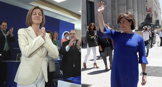 El duelo entre Cospedal y Santamaría por el liderazgo abre en dos al PP