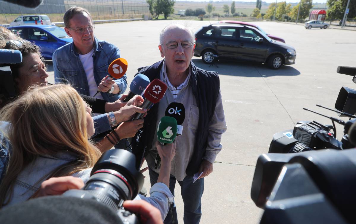 Rodrigo Rato, a su llegada a la cárcel de Soto del Real.