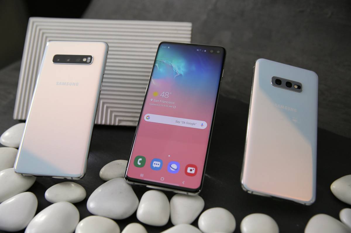 Los nuevos Samsung Galaxy S10, S10+ y S10e.